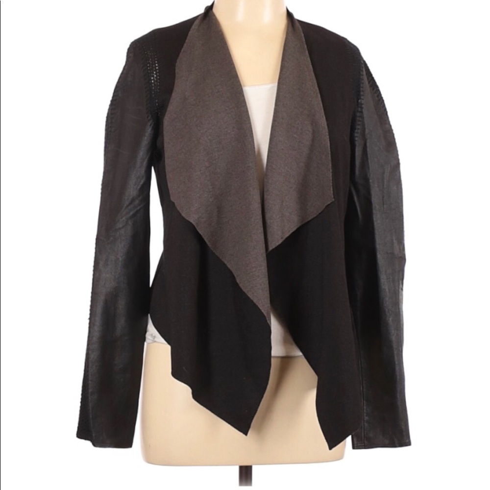 Stella & Jaime Rio Drape Jacket Black Taupe